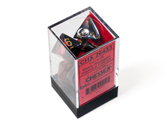 Chessex: Gemini Black/Red Polyhedral 7 - Dice Set - Collector Store LLC