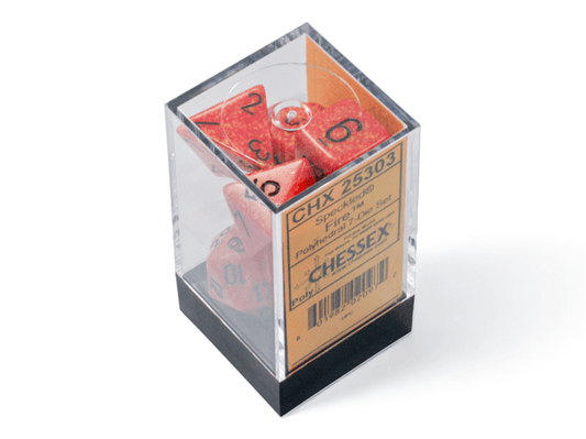 Chessex: Speckled Fire Polyhedral 7 - Dice Set - Collector Store LLC
