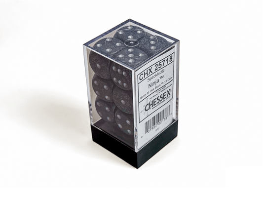 Chessex: Speckled Ninja 16mm d6 Dice Block (12 Dice) - Collector Store LLC