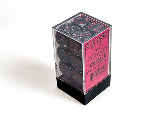 Chessex: Speckled Space 16mm d6 Dice Block (12 Dice) - Collector Store LLC
