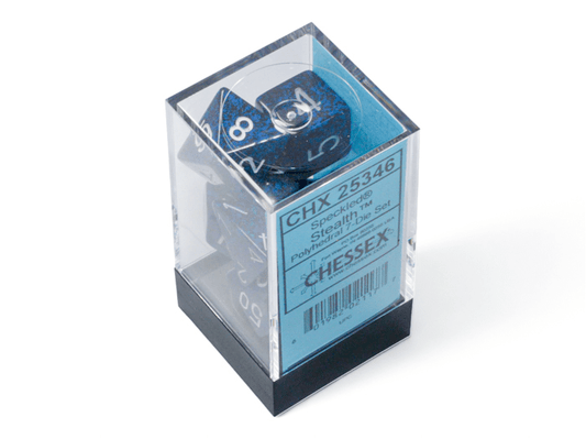 Chessex: Speckled Stealth Polyhedral 7 - Dice Set - Collector Store LLC