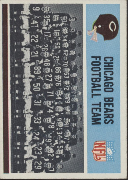 Chicago Bears 1966 Philadelphia Team Card #27 VG - EX - Collector Store LLC