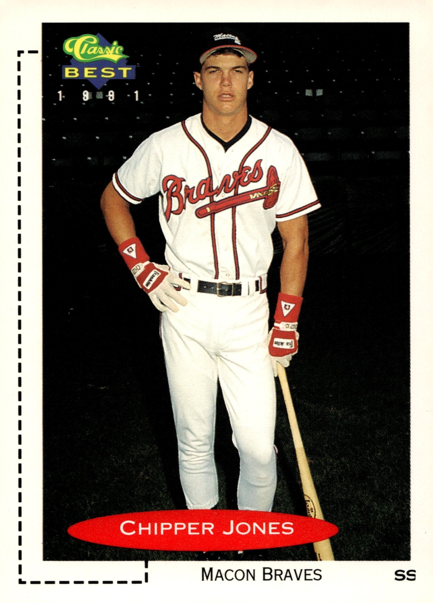 Chipper Jones 1991 Classic Best 268 4 - Collector Store LLC
