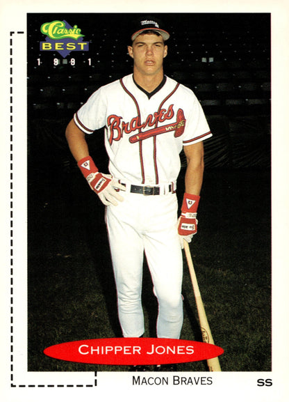 Chipper Jones 1991 Classic Best 268 6 - Collector Store LLC