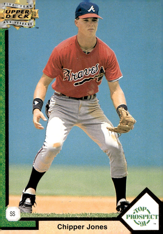 Chipper Jones 1993 Upper Deck Top Prospects Black Border #A11 #2 - Collector Store LLC