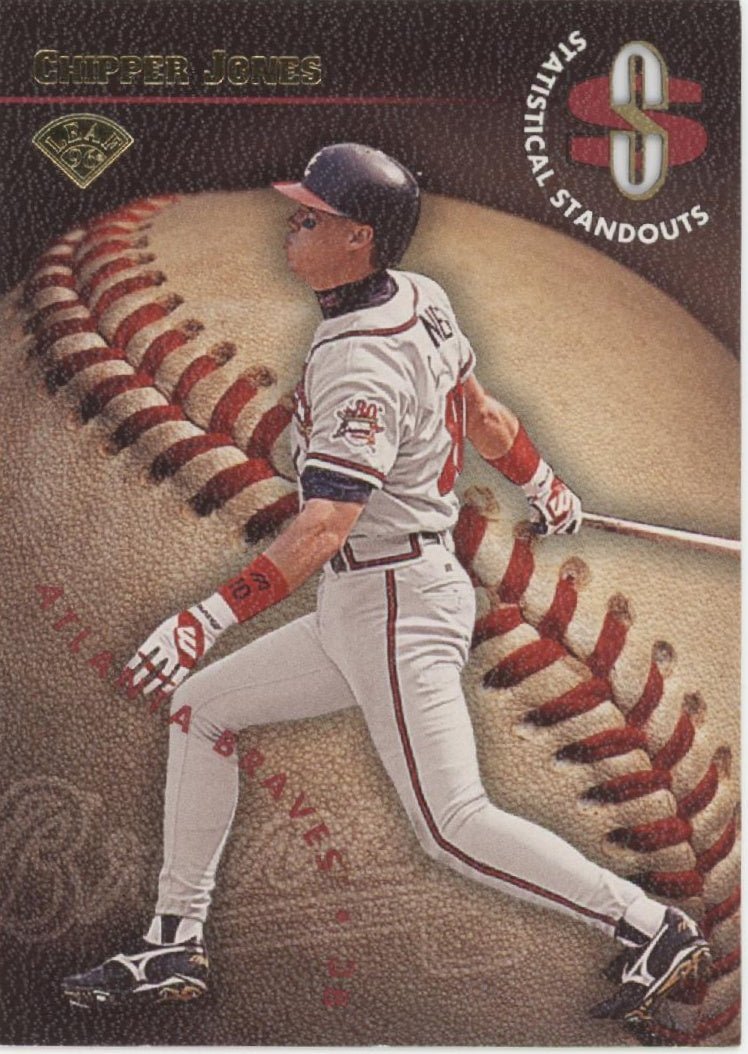 Chipper Jones 1996 Leaf Statistical Standouts 0434/2500 #8 - Collector Store LLC