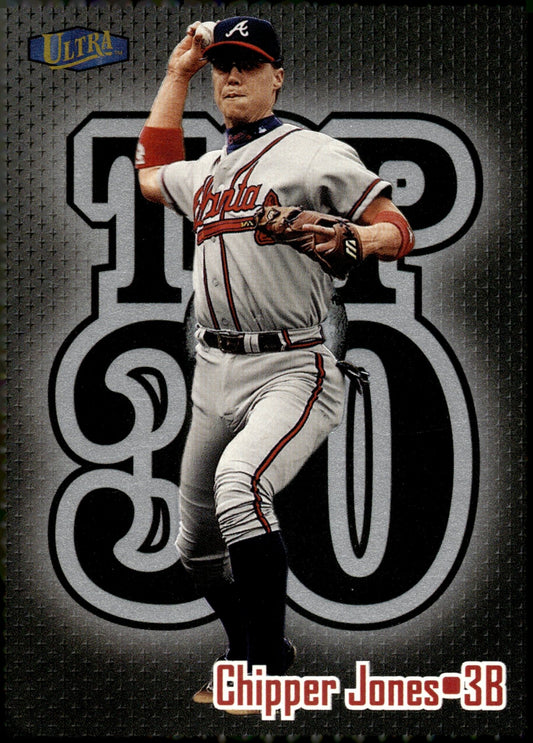 Chipper Jones 1998 Fleer Ultra Top 30 16 - Collector Store LLC