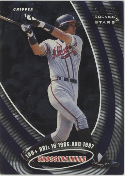 Chipper Jones 1998 Leaf Rookies & Stars Cross Training 0752/1000 #7 - Collector Store LLC