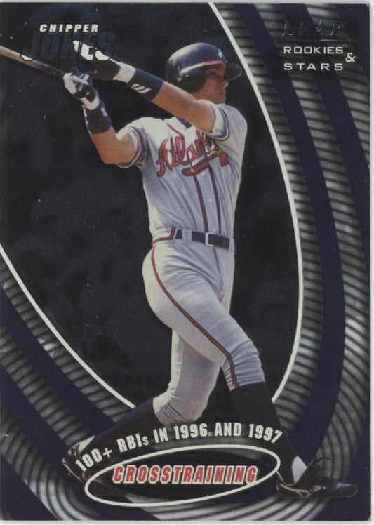 Chipper Jones 1998 Leaf Rookies & Stars Cross Training 0752/1000 #7 - Collector Store LLC