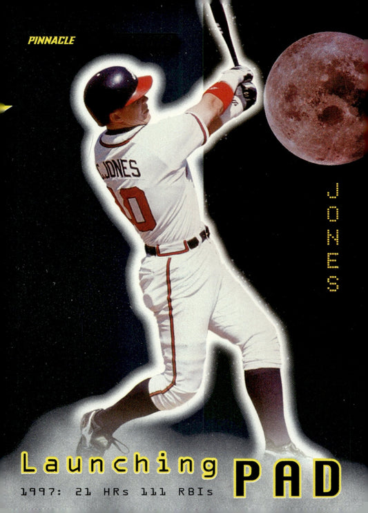 Chipper Jones 1998 Pinnacle Performers Launching Pad #10 - Collector Store LLC