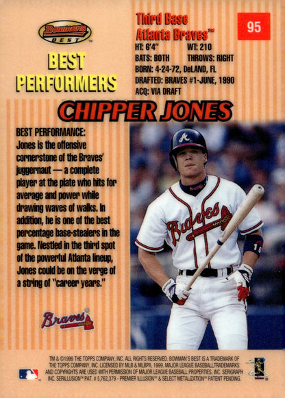 Chipper Jones 1999 Bowman's Best Performers 95 - Collector Store LLC