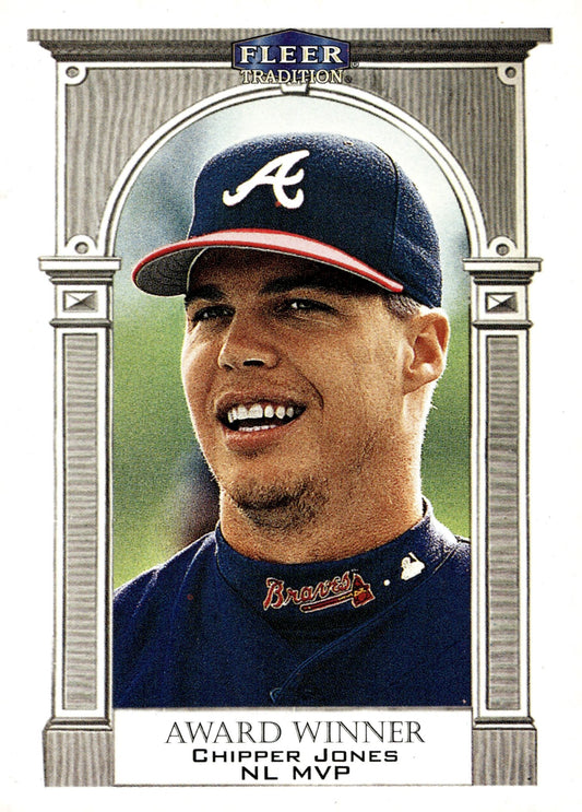 Chipper Jones 2000 Fleer Tradition Award Winner 440 - Collector Store LLC