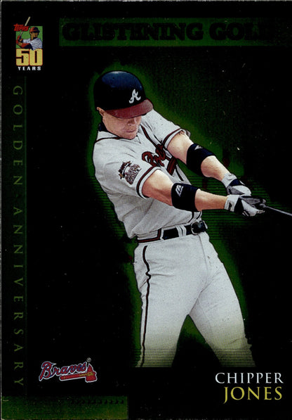 Chipper Jones 2000 Topps Glistening Gold GA27 - Collector Store LLC