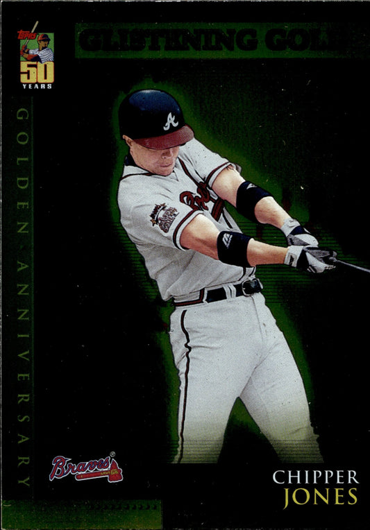 Chipper Jones 2000 Topps Glistening Gold GA27 - Collector Store LLC