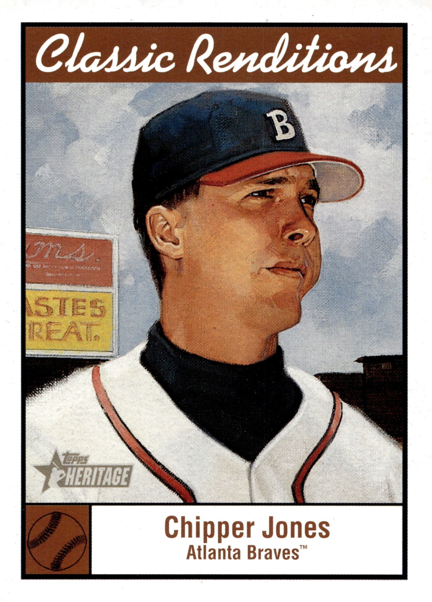 Chipper Jones 2001 Topps Heritage Classic Renditions #CR5 - Collector Store LLC