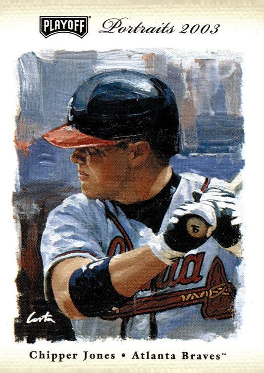 Chipper Jones 2003 Playoff Portraits 050/250 #35 - Collector Store LLC