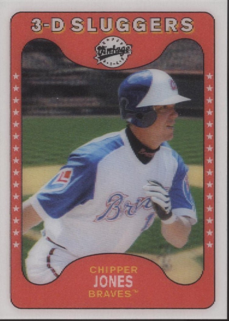 Chipper Jones 2003 Upper Deck Vintage 3 - D Sluggers #250 - Collector Store LLC