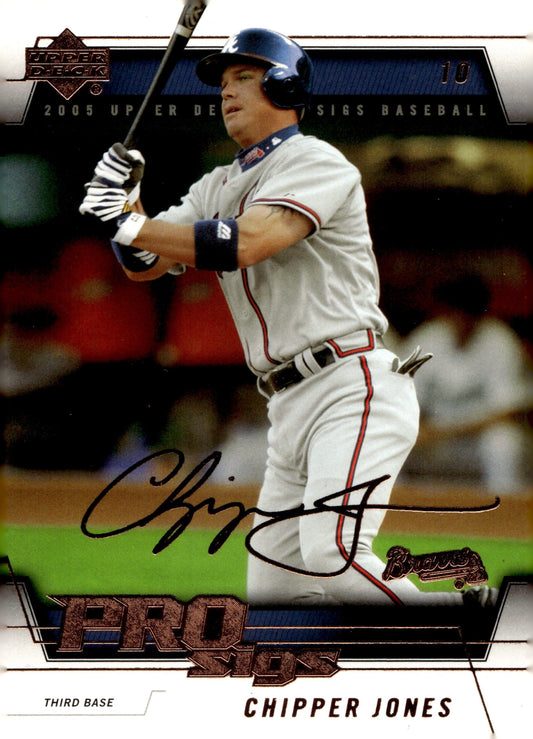 Chipper Jones 2005 Upper Deck Pro Sigs 9 - Collector Store LLC