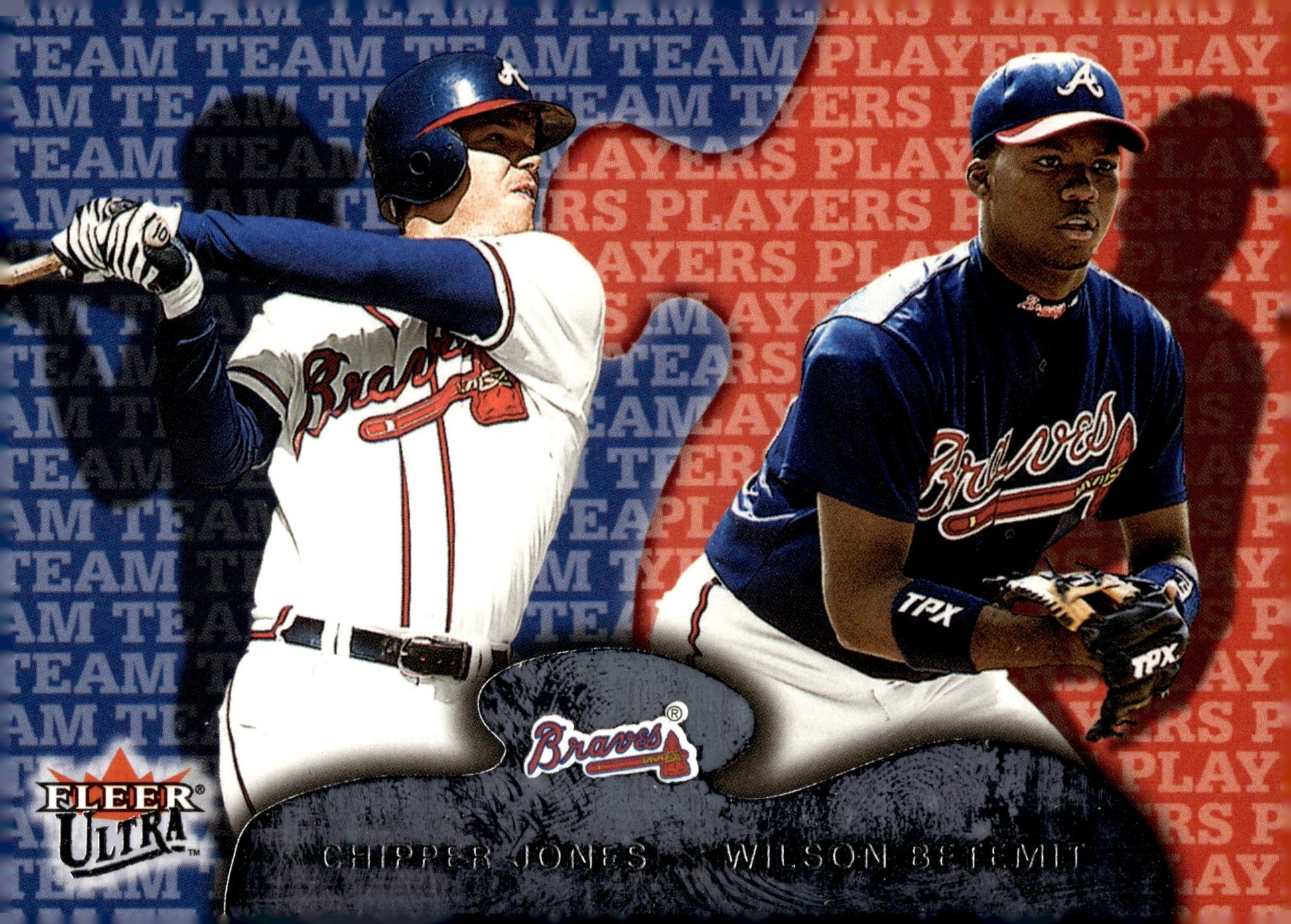 Chipper Jones / Wilson Betemit 2001 Fleer Ultra Team Players 240 - Collector Store LLC