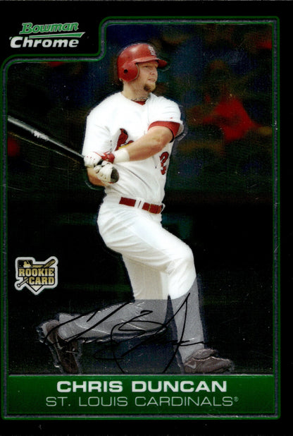 Chris Duncan 2006 Bowman Chrome RC BDP9 - Collector Store LLC