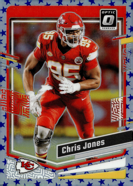 Chris Jones 2023 Panini Donruss Optic Stars Prizm #88 - Collector Store LLC