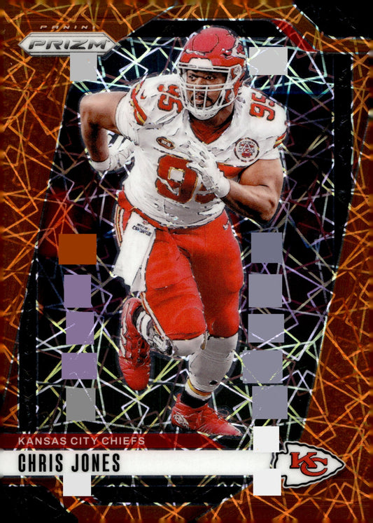 Chris Jones 2024 Panini Prizm Orange Lazer Prizm #143 #1 - Collector Store LLC