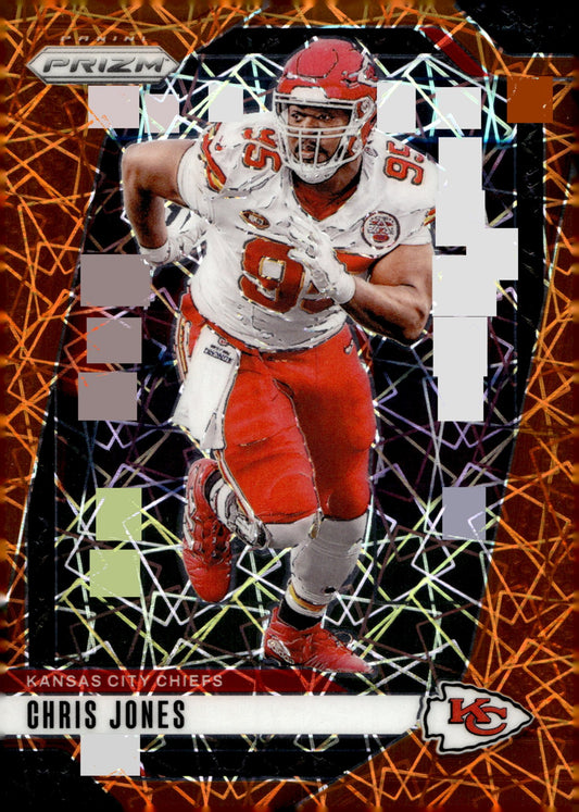 Chris Jones 2024 Panini Prizm Orange Lazer Prizm #143 #2 - Collector Store LLC