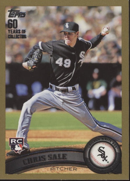 Chris Sale 2011 Topps 60 Years of Collecting Gold RC 1493/2011 #65 - Collector Store LLC