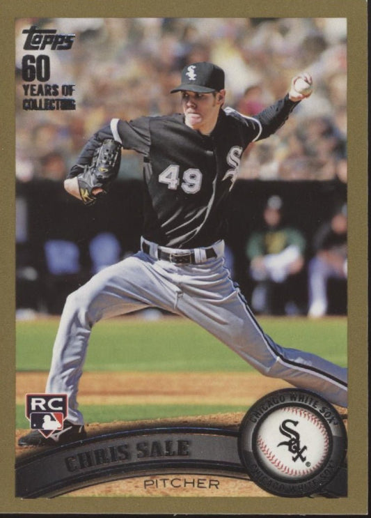 Chris Sale 2011 Topps 60 Years of Collecting Gold RC 1493/2011 #65 - Collector Store LLC