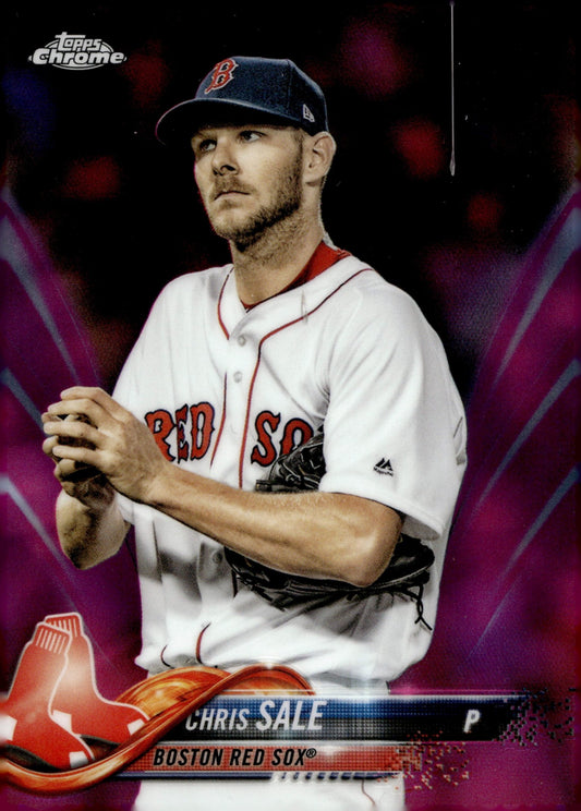 Chris Sale 2018 Topps Chrome Purple Refractor 69 - Collector Store LLC