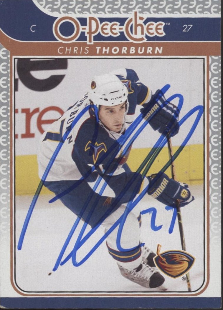 Chris Thorburn 2009 - 10 O - Pee - Chee Metal Auto #722 - Collector Store LLC