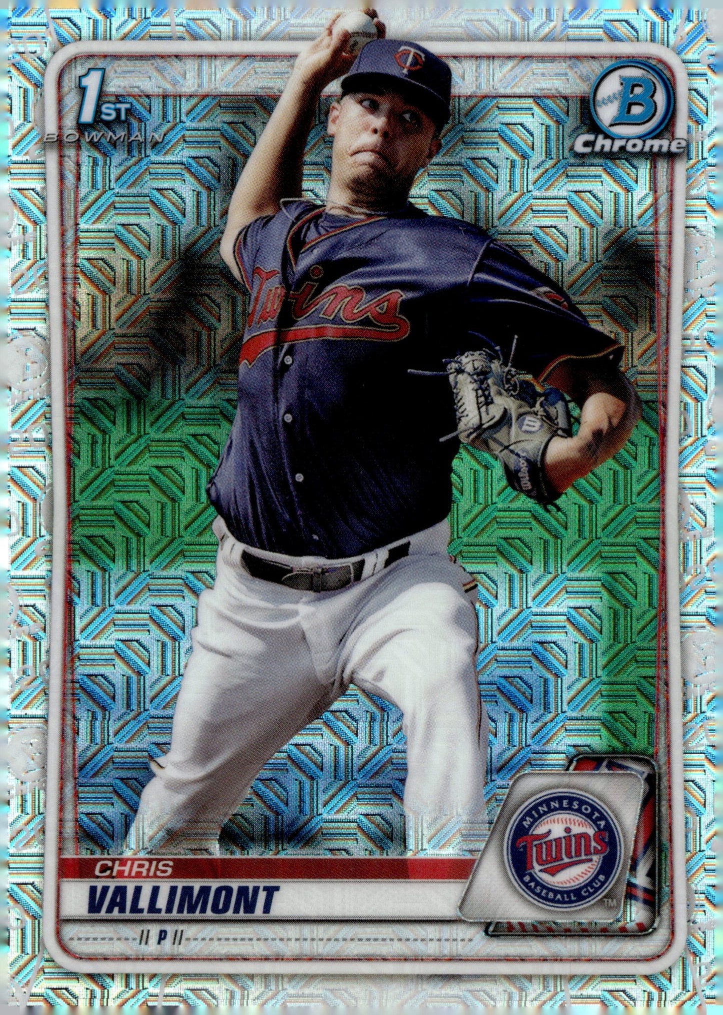 Chris Vallimont 2020 Bowman Chrome Mojo Refractor BCP - 78 2 - Collector Store LLC