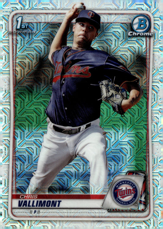 Chris Vallimont 2020 Bowman Chrome Mojo Refractor BCP - 78 3 - Collector Store LLC