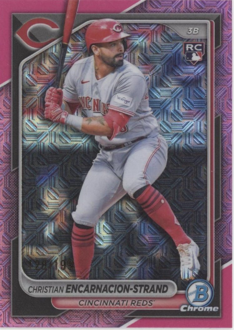 Christian Encarnacion - Strand 2024 Bowman Chrome Fuchsia Mojo Refractor RC /199 - Collector Store LLC