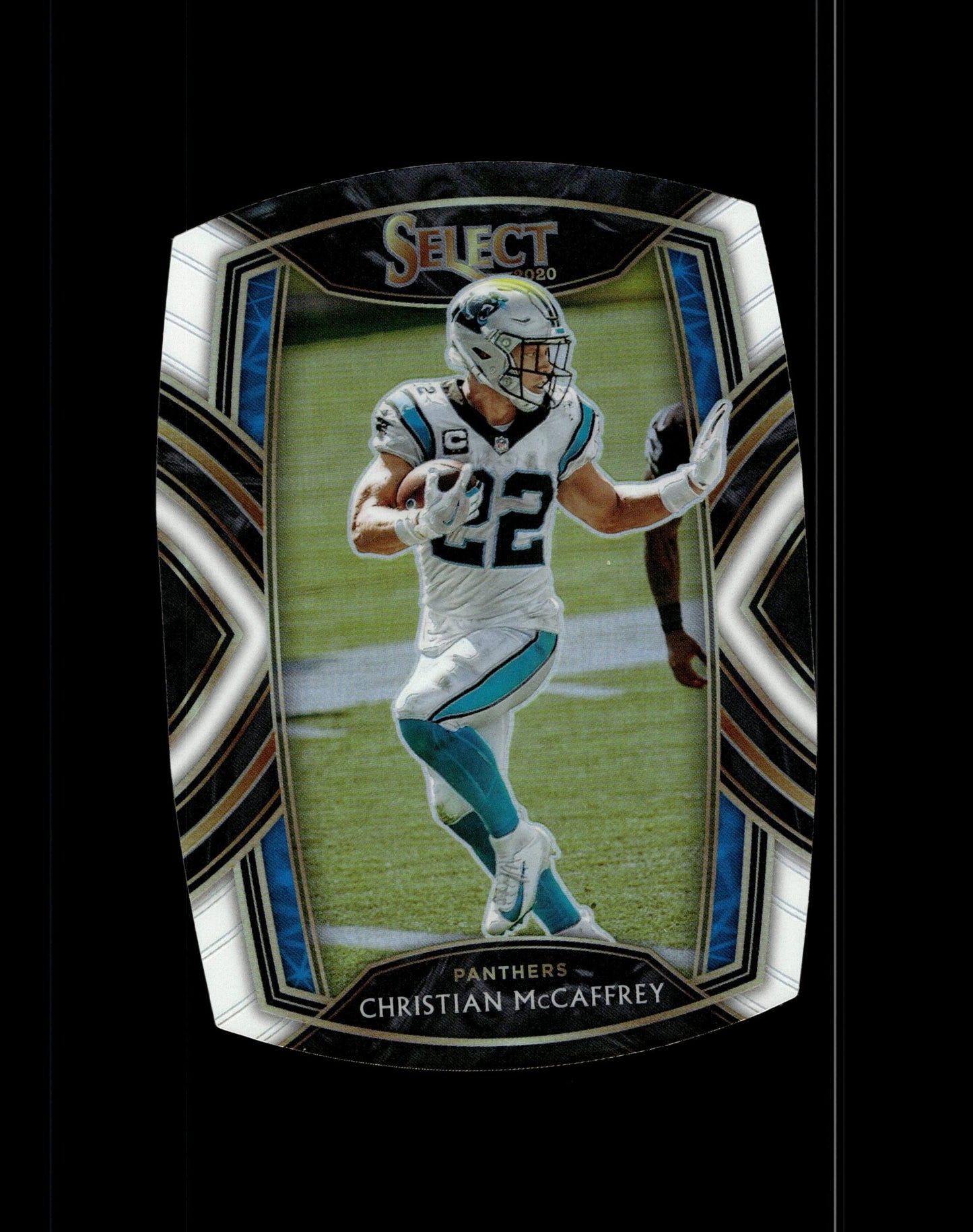 Christian McCaffrey 2020 Panini Select Die - Cut White Prizm #207 - Collector Store LLC
