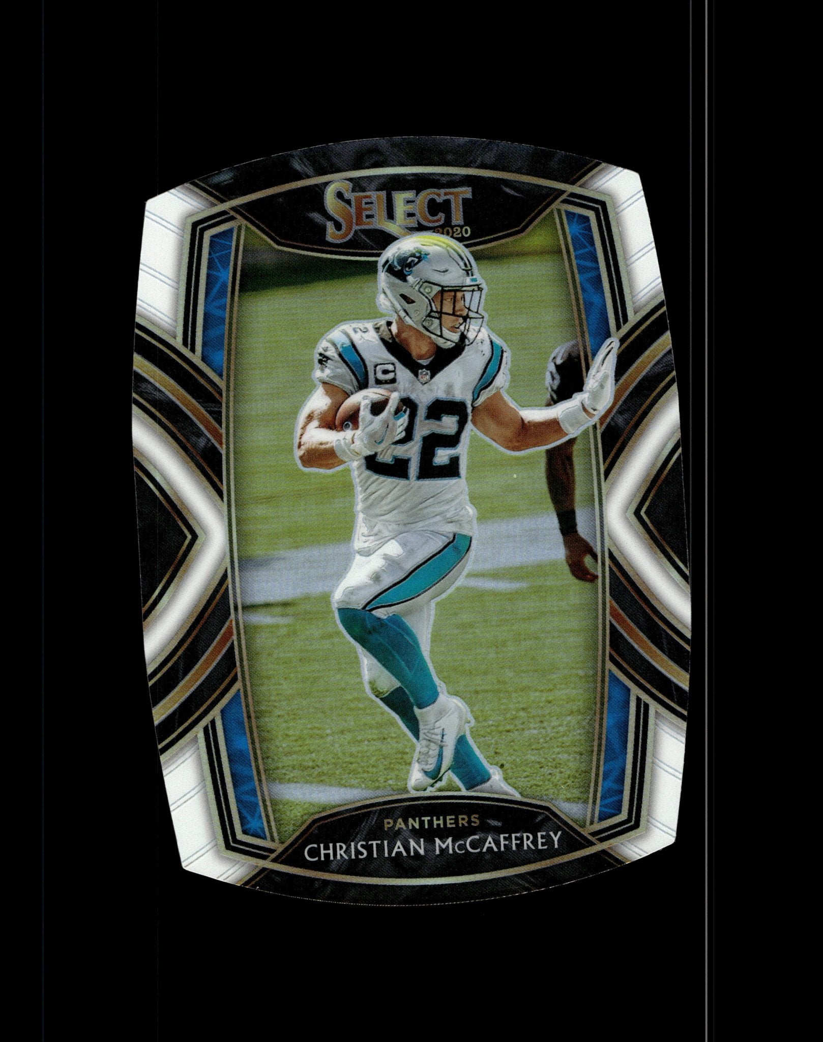 Christian McCaffrey 2020 Panini Select Die - Cut White Prizm #207 - Collector Store LLC
