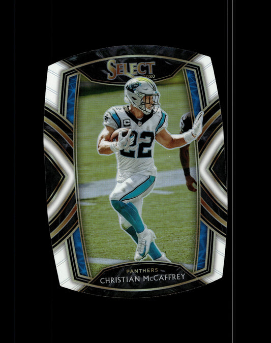 Christian McCaffrey 2020 Panini Select Die - Cut White Prizm #207 - Collector Store LLC