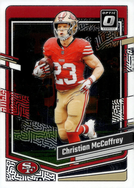 Christian McCaffrey 2023 Panini Donruss Optic #169 - Collector Store LLC