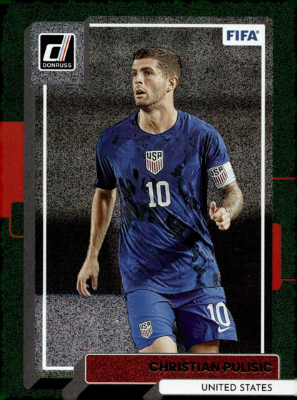 Christian Pulisic 2022 - 23 Panini Donruss Green Foil #169 - Collector Store LLC