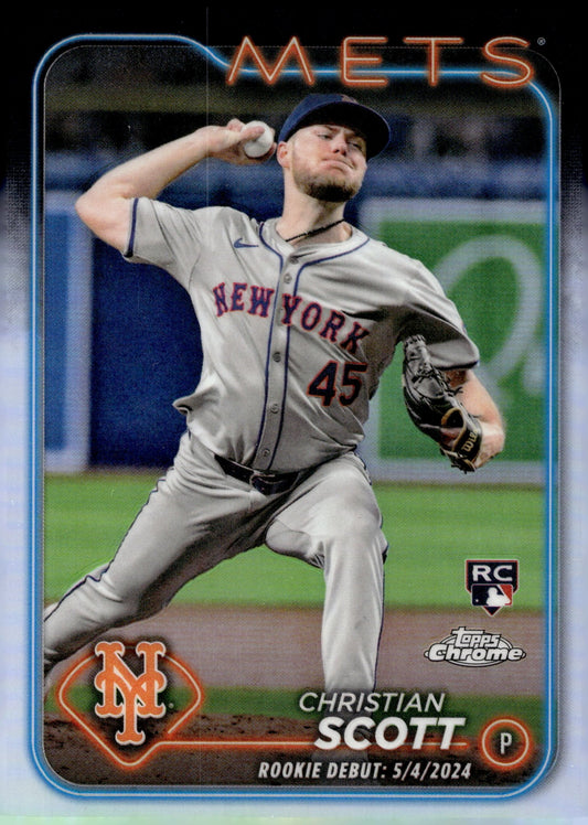 Christian Scott 2024 Topps Chrome Refractor RC USC110 - Collector Store LLC