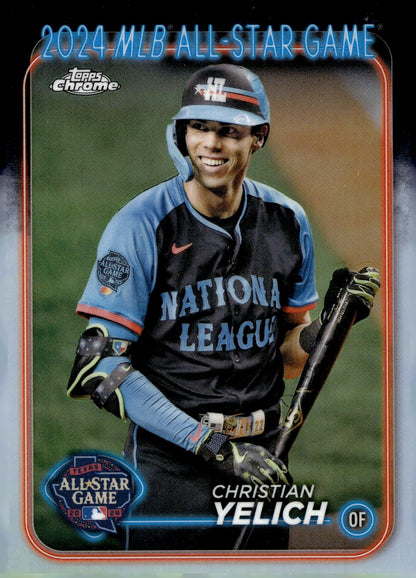 Christian Yelich 2024 Topps Chrome All Star Game Refractor ASGC - 17 - Collector Store LLC