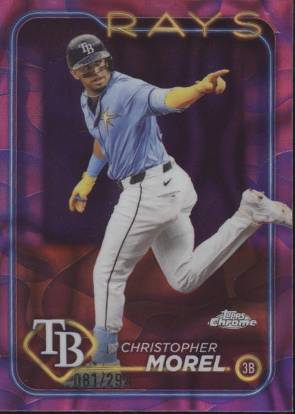 Christopher Morel 2024 Topps Chrome Purple Refractor 081/299 #USC3 - Collector Store LLC