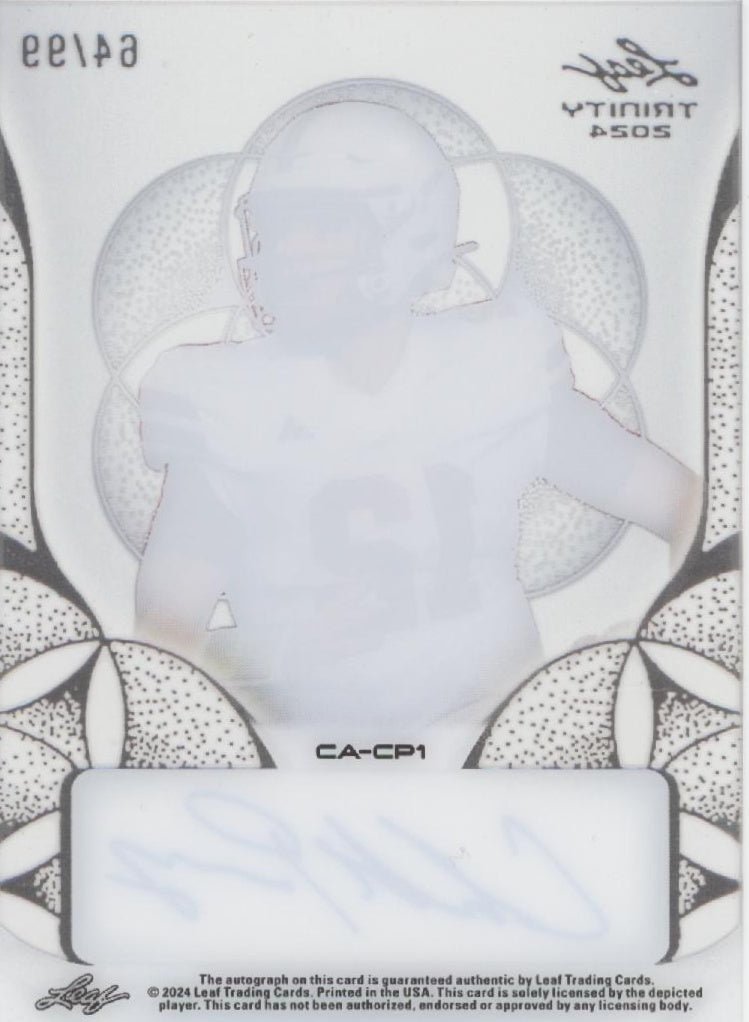 Chubba Purdy 2024 Leaf Trinity Clear Auto 64/99 #CA - CP1 - Collector Store LLC