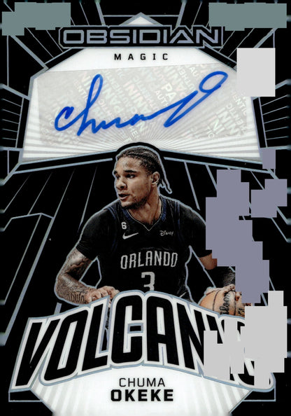 Chuma Okeke 2022 - 23 Panini Obsidian Volcanic Auto 119/149 #VS - OMO - Collector Store LLC