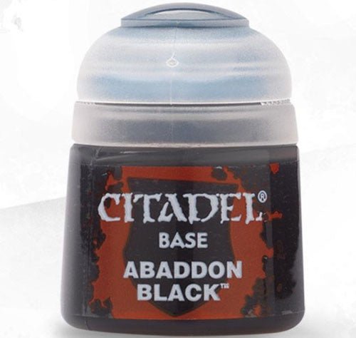 Citadel Base Paint: Abaddon Black (12ml) - Collector Store LLC