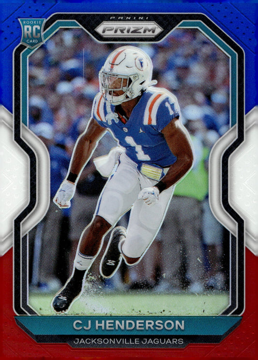 CJ Henderson 2020 Panini Prizm Red White & Blue Prizm RC #351 - Collector Store LLC