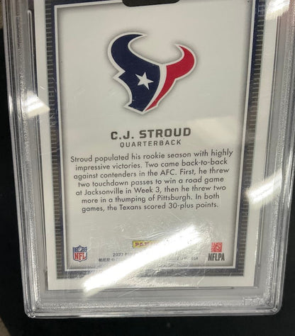 CJ Stroud 2023 Panini Obsidian Black Color Blast RC #16 PSA 10 - Collector Store LLC