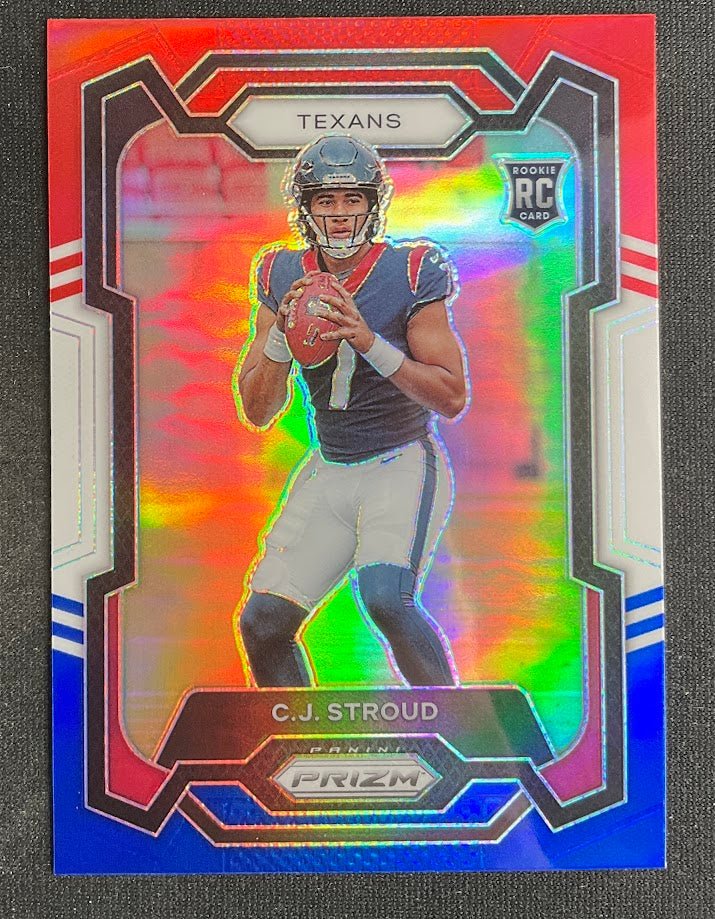 CJ Stroud 2023 Panini Prizm Red White & Blue Prizm RC #339 - Collector Store LLC