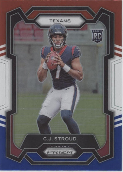 CJ Stroud 2023 Panini Prizm Red White & Blue Prizm RC #339 - Collector Store LLC