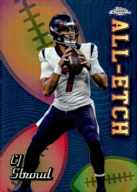 CJ Stroud 2024 Topps Chrome All Etch Blue Refractor #CAE - CS - Collector Store LLC